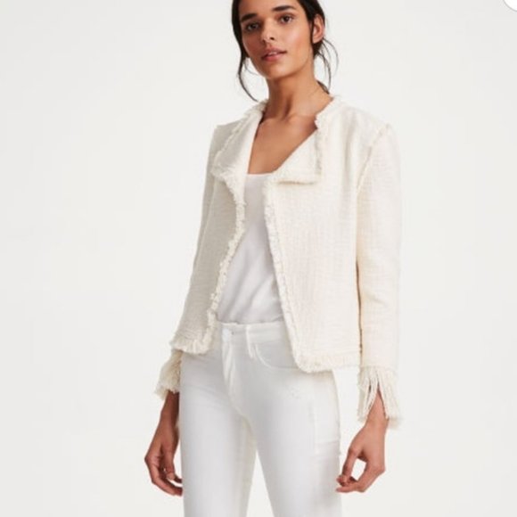 Club Monaco Tweed Fringe 